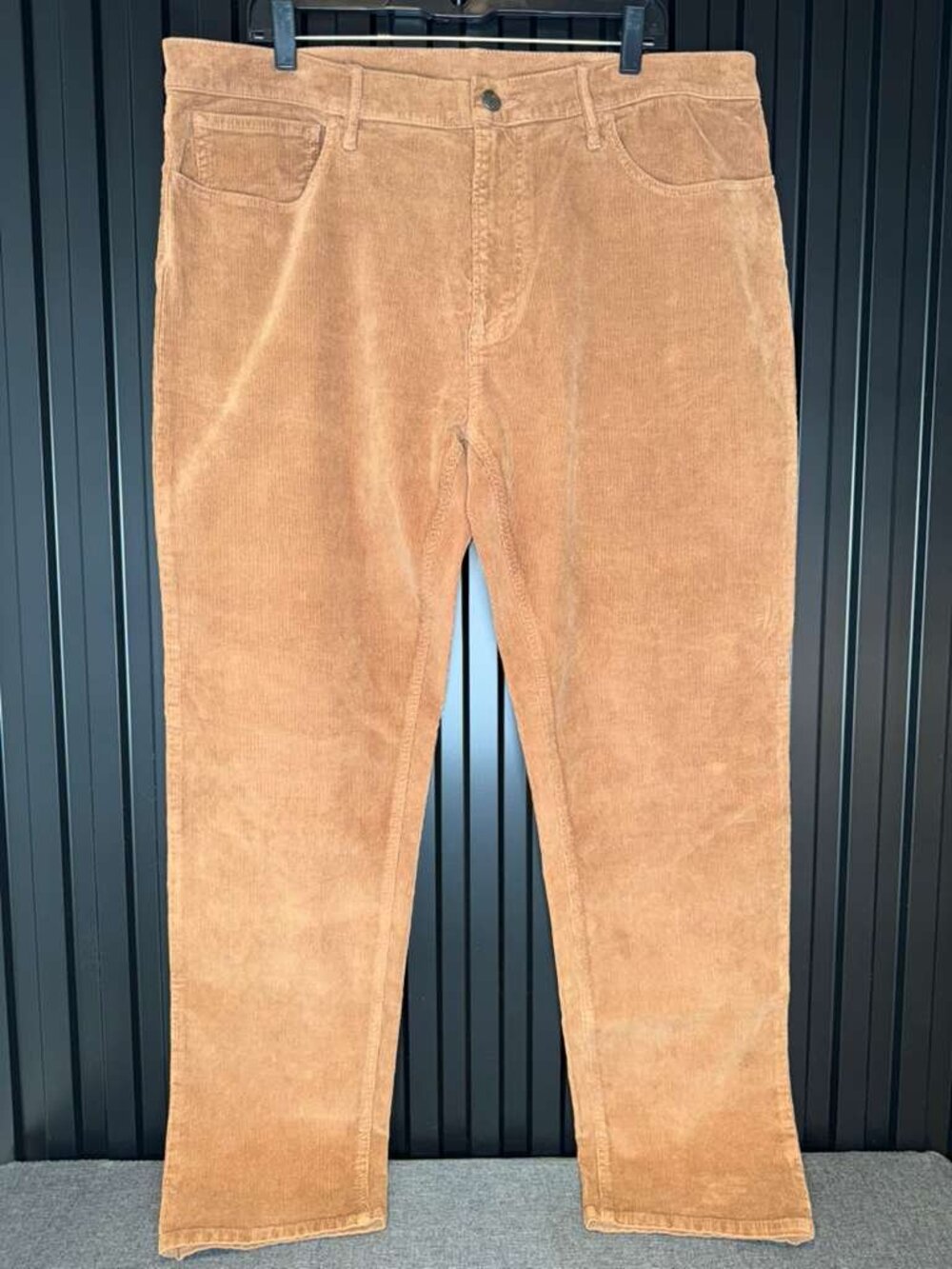 NWT J.McLaughlin Mens 38 Parker Corduroy Pants Acorn Tan Brown Straight Leg NEW